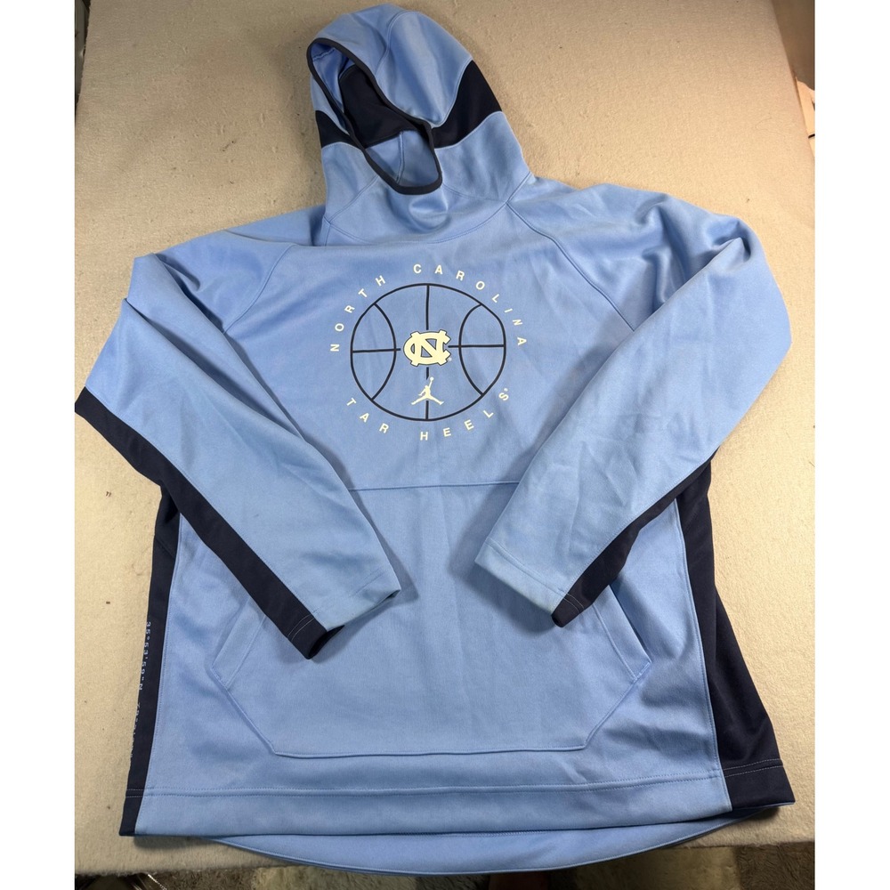 Jordan Mens North Carolina Tar Heels Basketball Hoodie XL Blue Pullover 2028